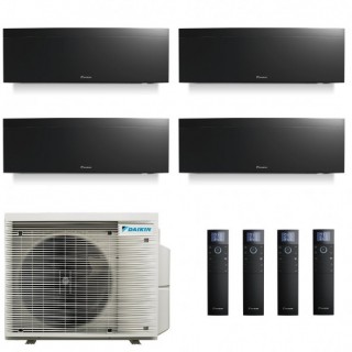 Daikin Quadri Split 7+7+9+9 Emura 4MXM80A9 FTXJ20AB9 FTXJ20AB9 FTXJ25AB9 FTXJ25AB9 Condizionatore Emura 3 Nero WiFi Daikin
