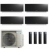 Daikin Quadri Split 7+7+9+9 Emura 4MXM80A9 FTXJ20AB9 FTXJ20AB9 FTXJ25AB9 FTXJ25AB9 Condizionatore Emura 3 Nero WiFi