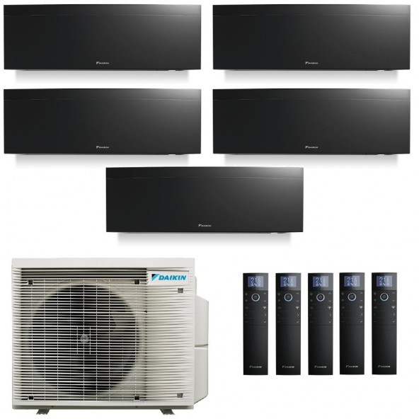 Daikin Penta Split 9+9+9+9+18 Emura 3 Nero 5MXM90A9 FTXJ25AB9 FTXJ25AB9 FTXJ25AB9 FTXJ25AB9 FTXJ50AB9 Condizionatore Daikin
