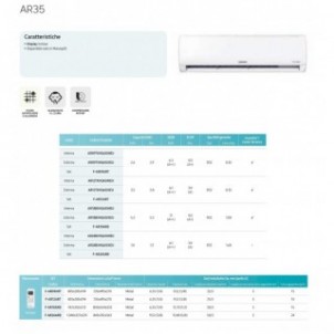 Samsung Mono Split AR35 24000 Btu AR24BXHQASINEU AR24BXHQASIXEU Condizionatore Bianco NO WIFI A++ A R-32 Samsung
