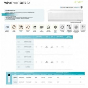 Samsung Mono Split Windfree Elite S2 9000 Btu AR70F09CAAWNEU AR70F09CAAWXEU Condizionatore Bianco WiFi A+++ A+++ R-32 Samsung