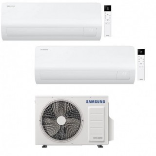 Samsung Dual Split Cebu WI-FI S2 7000+7000 Btu AJ040TXJ2KG/EU AR50F07C1AHNEU AR50F07C1AHNEU Condizionatore Bianco WiFi R-32 S...