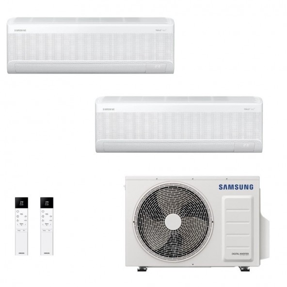 Samsung Dual Split Windfree Avant S2 12000+18000 Btu AJ068TXJ3KG/EU AR70F12C1AWNEU AR70F18C1AWNEU Condizionatore Bianco WiFi ...