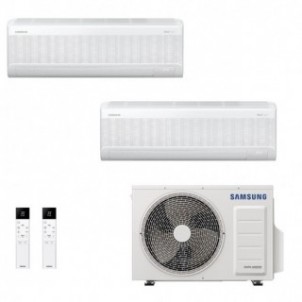 Samsung Dual Split Windfree Avant S2 12000+18000 Btu AJ068TXJ3KG/EU AR70F12C1AWNEU AR70F18C1AWNEU Condizionatore Bianco WiFi ...