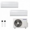 Samsung Dual Split Windfree Avant S2 12000+18000 Btu AJ068TXJ3KG/EU AR70F12C1AWNEU AR70F18C1AWNEU Condizionatore Bianco WiFi