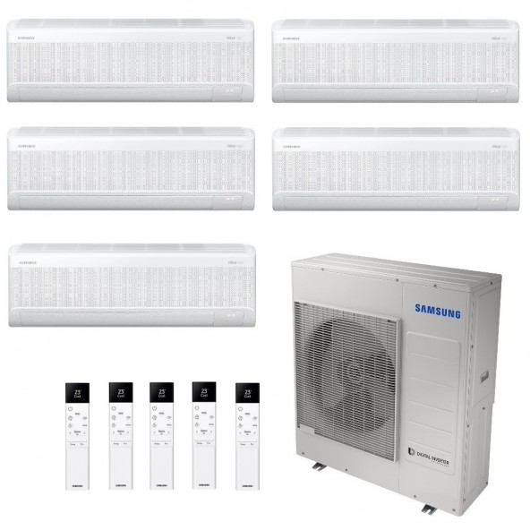 Samsung Penta Split 9+9+9+9+18 Btu Serie Windfree Avant S2 AJ100TXJ5KG/EU Condizionatore Bianco WiFi R-32 Samsung
