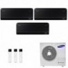 Samsung Trial Split Windfree Black 7+7+7 Btu AJ052TXJ3KG AR70F07C1ABN AR70F07C1ABN AR70F07C1ABN Condizionatore WiFi R-32