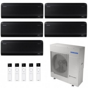 Samsung Penta Split 7+7+7+7+12 Btu Serie Windfree Black AJ100TXJ5KG/EU Condizionatore Nero WiFi R-32 Samsung