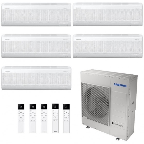 Samsung Penta Split 7+7+7+7+9 Btu Serie Windfree Elite S2 AJ100TXJ5KG/EU Condizionatore Bianco WiFi R-32 Samsung