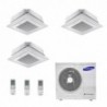Samsung Trial Split Cassetta 4 Vie Mini WindFree 9+9+12 Btu AJ052TXJ3KG AJ026TNNDKG AJ026TNNDKG AJ035TNNDKG Condizionatore R-32
