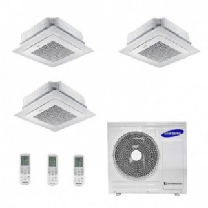 Samsung Trial Split Cassetta 4 Vie Mini WindFree 7+9+9 Btu AJ068TXJ3KG AJ020TNNDKG AJ026TNNDKG AJ026TNNDKG Condizionatore R-3...