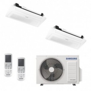Samsung Dual Split Cassetta 1 Via WindFree 9+9 Btu AJ040TXJ2KG AJ026TN1DKG AJ026TN1DKG Condizionatore R-32 Samsung
