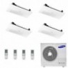 Samsung Quadri Split Cassetta 1 Via WindFree 9+9+9+12 Btu AJ080TXJ4KG AJ026TN1DKG AJ026TN1DKG AJ026TN1DKG Condizionatore R-32