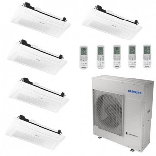 Samsung Penta Split 9+9+9+9+12 Btu Serie Cassetta 1 Via WindFree AJ100TXJ5KG/EU Condizionatore Bianco WiFi Opzionale R-32 Sam...