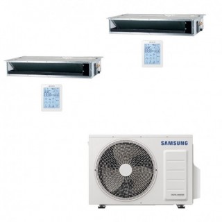 Samsung Dual Split Canalizzabile Bassa-Media 9+18 Btu AJ068TXJ3KG AJ026TNLPEG AJ052BNMDEG Condizionatore R-32 Samsung