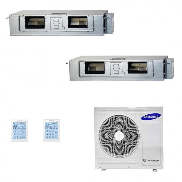 Samsung Dual Split Canalizzabile Bassa-Media 18+18 Btu AJ080TXJ4KG AJ052BNMDEG AJ052BNMDEG Condizionatore R-32 Samsung