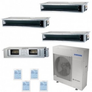 Samsung Quadri Split Canalizzabile Bassa-Media 9+9+9+18 Btu AJ100TXJ5KG AJ026TNLPEG AJ026TNLPEG AJ026TNLPEG Condizionatore R-...