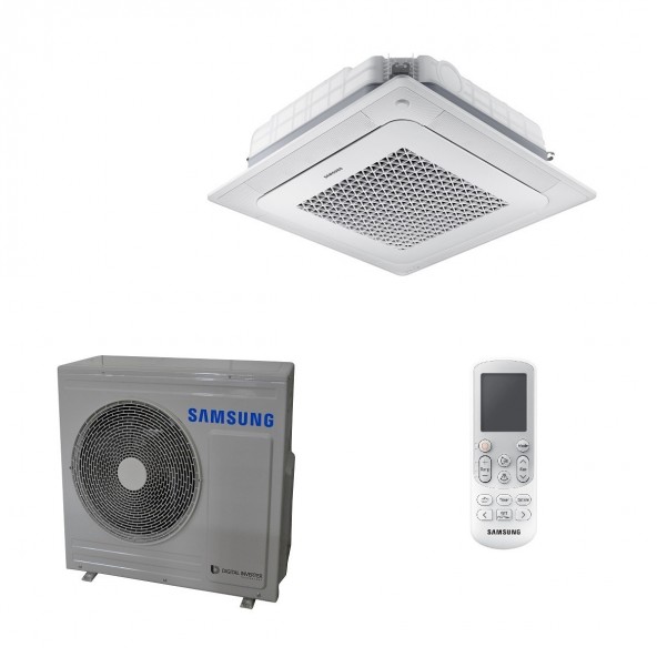 Samsung Mono Split Cassetta 4 Vie Mini WindFree 24000 Btu AC071RNNDKG/EU AC071RXADKG/EU Condizionatore Bianco R-32 Samsung