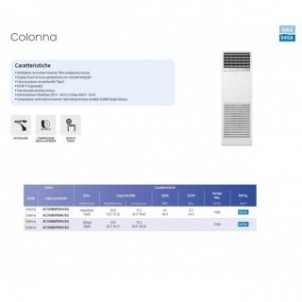 Samsung Mono Split Pavimento Colonna 34000 Btu 220v AC100BNPDKH/EU AC100BXPDKH/EU Condizionatore Bianco R-410A Samsung