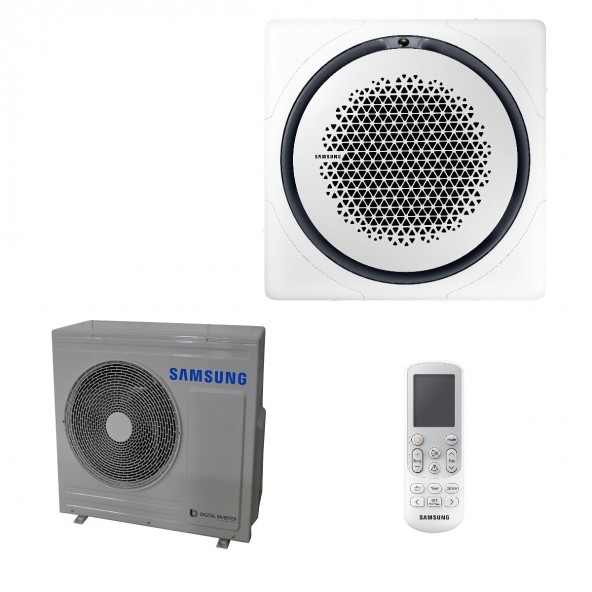 Samsung Mono Split Cassetta 360 24000 Btu 220v AC071RN4PKG/EU AC071RXADKG/EU Condizionatore Quadrato Bianco R-32 Samsung
