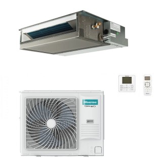 Hisense Mono Split Canalizzato 60000 Btu AUD175UX4REH8 AUW175U6RW8-T Turbo Condizionatore 380 v Trifase R-32 WiFi Opz Hisense