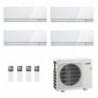 Mitsubishi Quadri Split 7+7+7+7 Condizionatore MXZ-4F72VF4 MSZ-EF22VGK2W MSZ-EF22VGK2W MSZ-EF22VGK2W MSZ-EF22VGK2W Bianco