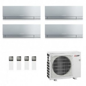 Mitsubishi Quadri Split 7+7+7+7 Condizionatore MXZ-4F72VF4 MSZ-EF22VGK2S MSZ-EF22VGK2S MSZ-EF22VGK2S MSZ-EF22VGK2S Argento Mi...