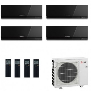 Mitsubishi Quadri Split 7+7+7+7 Condizionatore MXZ-4F72VF4 MSZ-EF22VGK2B MSZ-EF22VGK2B MSZ-EF22VGK2B MSZ-EF22VGK2B Nero Mitsu...