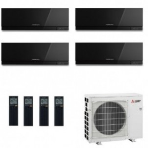 Mitsubishi Quadri Split 7+7+9+9 Condizionatore MXZ-4F72VF4 MSZ-EF22VGK2B MSZ-EF22VGK2B MSZ-EF25VGK2B MSZ-EF25VGK2B Nero Mitsu...