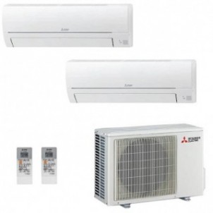 Mitsubishi Dual Split 9000+12000 Btu MXZ-2HA40VF2 MSZ-HR25VF MSZ-HR35VF Condizionatore Bianco MSZ-HR WiFi Opzionale R-32 Mits...