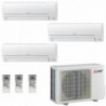Mitsubishi Trial Split 9000+9000+9000 MXZ-3HA50VF2 MSZ-HR25VF MSZ-HR25VF MSZ-HR25VF Condizionatore MSZ-HR Bianco