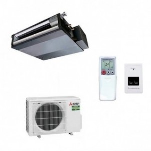 Mitsubishi Mono Split 12000 Btu Canalizzato SEZ-M35DA2 SUZ-M35VA Condizionatore con Telecomando SEZ-M WiFi Opzionale A+ A+ R-...