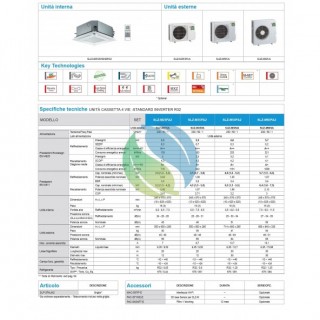 Mitsubishi Mono Split 9000 Btu Cassetta SLZ-M25FA2 SUZ-M25VA Condizionatore Bianco SLZ-M WiFi Opzionale A++ A+ R-32 Mitsubishi