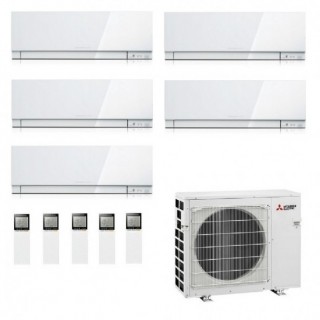 Mitsubishi Penta Split 9+9+9+9+9 Bianco MXZ-5F102VF2 Condizionatore Kirigamine ZEN R-32 WiFi Mitsubishi