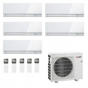Mitsubishi Penta Split 9+9+9+9+12 Bianco MXZ-5F102VF2 Condizionatore Kirigamine ZEN R-32 WiFi Mitsubishi
