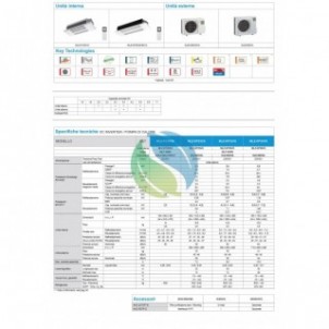 Mitsubishi Mono Split 9000 Btu Cassetta MLZ-KP25VG SUZ-M25VA Condizionatore Bianco MLZ-KP WiFi Opzionale A++ A+ R-32 Mitsubishi
