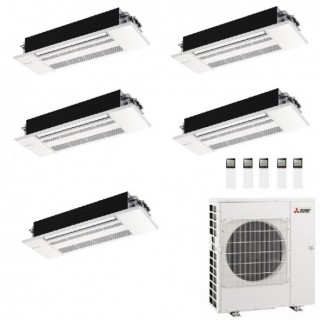 Mitsubishi Penta Split 9+9+9+9+9 Cassetta MLZ-KP MXZ-5F102VF2 Condizionatore R-32 Bianco WiFi Opzionale Mitsubishi