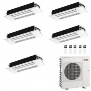 Mitsubishi Penta Split 9+9+9+9+9 Cassetta MLZ-KP MXZ-5F102VF2 Condizionatore R-32 Bianco WiFi Opzionale Mitsubishi
