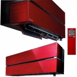 Mitsubishi Penta Split 9+9+9+9+18 Rosso Rubino MXZ-5F102VF2 Condizionatore Kirigamine Style R-32 WiFi Mitsubishi