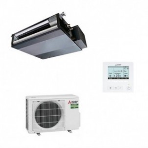Mitsubishi Mono Split 9000 Btu Canalizzato SEZ-M25DA2 SUZ-M25VA Condizionatore con filo comando SEZ-M WiFi Opzionale A A R-32...