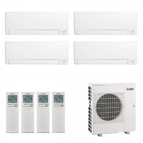 Mitsubishi Quadri Split 9+9+9+18 Condizionatore MXZ-4F72VF4 MSZ-AY25VGKP MSZ-AY25VGKP MSZ-AY25VGKP MSZ-AY50VGKP Bianco Mitsub...