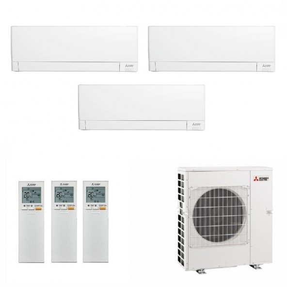Mitsubishi Trial Split 7000+7000+7000 Btu MXZ-3F54VF4 MSZ-AY20VGKP MSZ-AY20VGKP MSZ-AY20VGKP Condizionatore MSZ-AY Bianco Mit...