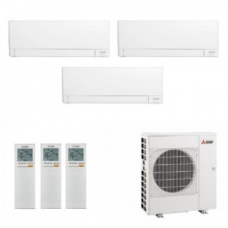 Mitsubishi Trial Split 5000+7000+15000 Btu MXZ-3F54VF4 MSZ-AY15VGKP MSZ-AY20VGKP MSZ-AY42VGKP Condizionatore MSZ-AY Bianco Mi...