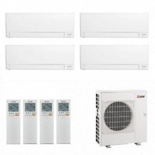 Mitsubishi Quadri Split 7+7+12+12 Condizionatore MXZ-4F72VF4 MSZ-AY20VGKP MSZ-AY20VGKP MSZ-AY35VGKP MSZ-AY35VGKP Bianco Mitsu...