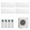 Mitsubishi Quadri Split 7+7+12+12 Condizionatore MXZ-4F72VF4 MSZ-AY20VGKP MSZ-AY20VGKP MSZ-AY35VGKP MSZ-AY35VGKP Bianco