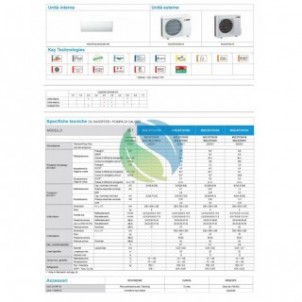 Mitsubishi Mono Split 12000 Btu MSZ-BT35VGK MUZ-BT35VG Condizionatore Parete 3.5 kW MSZ-BT WiFi A++ A++ R-32 Mitsubishi
