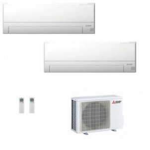 Mitsubishi Dual Split 9000+9000 Btu MXZ-2F42VF4 MSZ-BT25VGK MSZ-BT25VGK Condizionatore Bianco MSZ-BT WiFi R-32 Mitsubishi