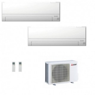 Mitsubishi Dual Split 9000+9000 Btu MXZ-2F53VF4 MSZ-BT25VGK MSZ-BT25VGK Condizionatore Bianco MSZ-BT WiFi R-32 Mitsubishi