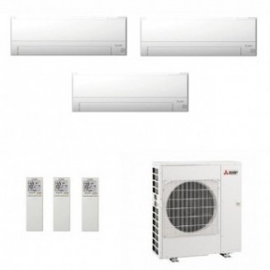 Mitsubishi Trial Split 7000+7000+9000 Btu MXZ-3F54VF4 MSZ-BT20VGK MSZ-BT20VGK MSZ-BT25VGK Condizionatore MSZ-BT Bianco WiFi M...