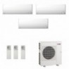 Mitsubishi Trial Split 7000+9000+12000 Btu MXZ-3F68VF4 MSZ-BT20VGK MSZ-BT25VGK MSZ-BT35VGK Condizionatore MSZ-BT Bianco WiFi
